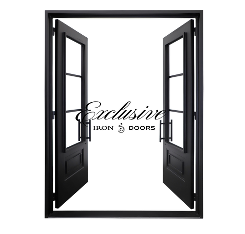 Summer Double Square Iron Door