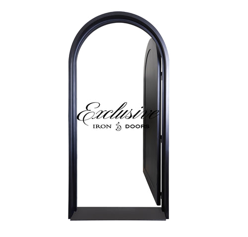 Solid Single Round Iron Door