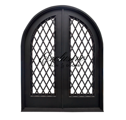 Emerald Double Round Iron Door