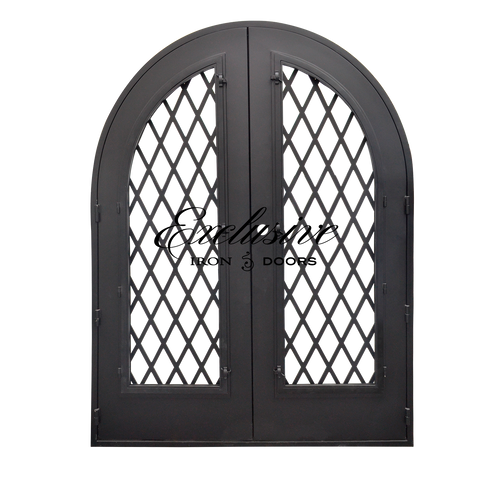 Emerald Double Round Iron Door