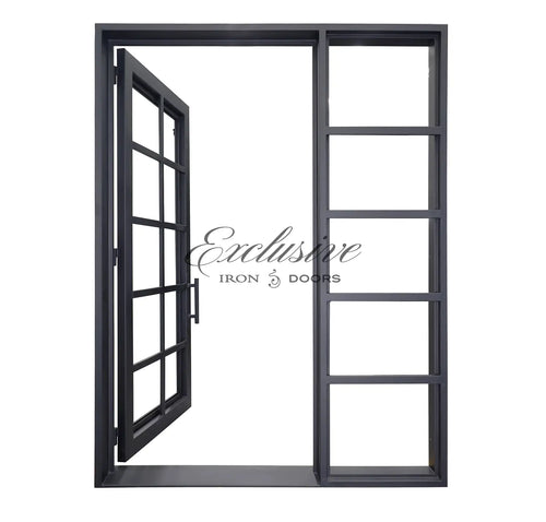 Ann Single Iron Door with Sidelight