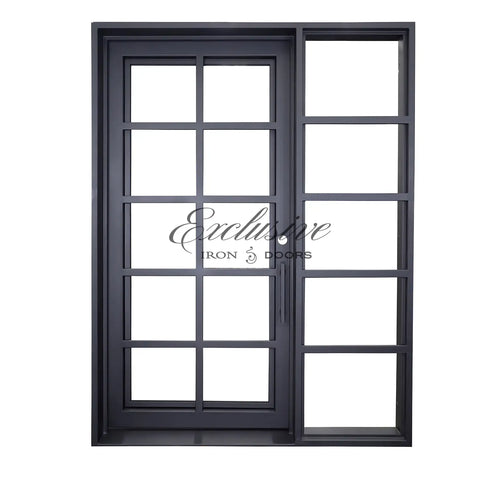 Ann Single Iron Door with Sidelight
