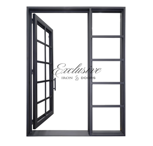 Ann Single Iron Door with Sidelight