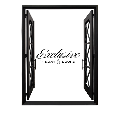 Camille Double Square – Contemporary Iron Door