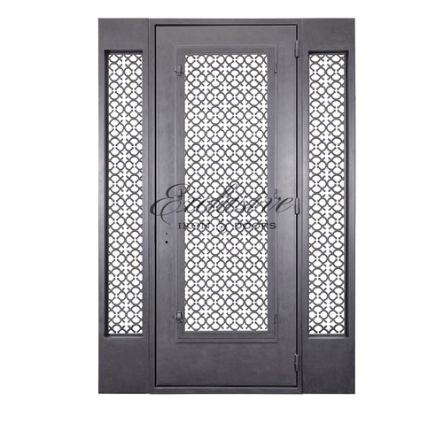 Crown Laser Single with Sidelights Iron Door