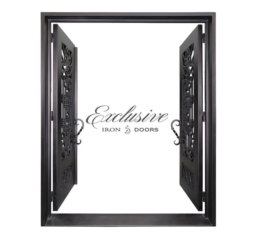 Delancey Double Square Iron Door