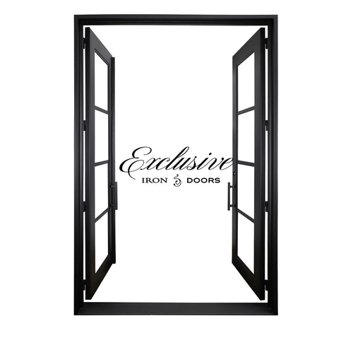 Custom Fairhill Double Square Iron Door