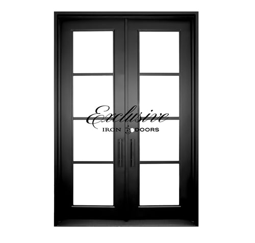 Custom Fairhill Double Square Iron Door