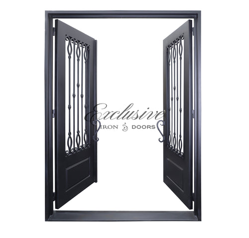 Custom Florence Double Square Iron Door