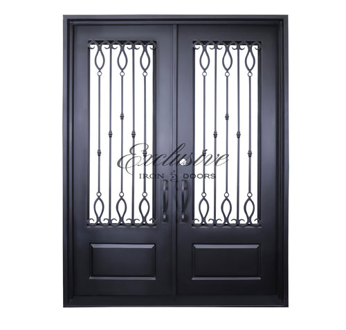 Custom Florence Double Square Iron Door