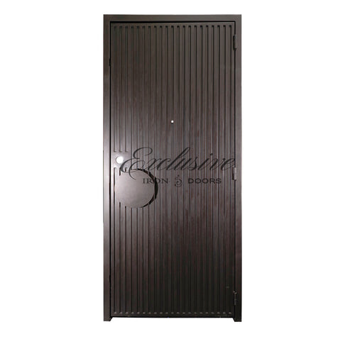 Paseo Solid Single Square Iron Door