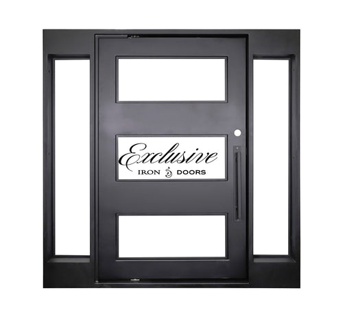 Kearney Pivot Iron Door