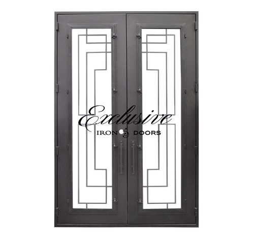 Custom Ramada Double Square Iron Door