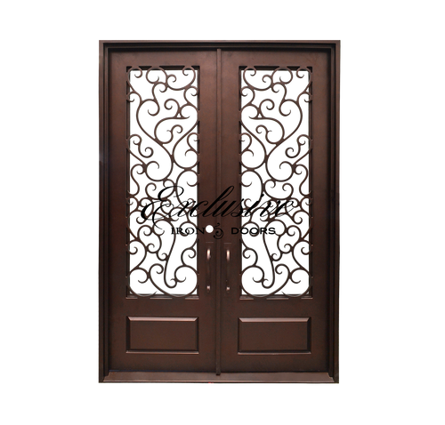 Juliette Double Square Iron Door