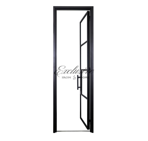 Riva Pantry Single 4 Lites Steel Door