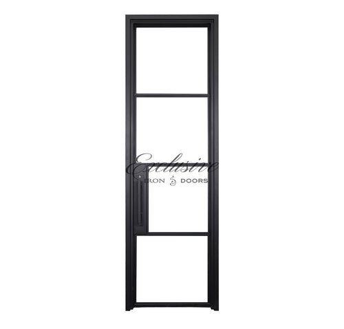 Riva Pantry Single 4 Lites Steel Door