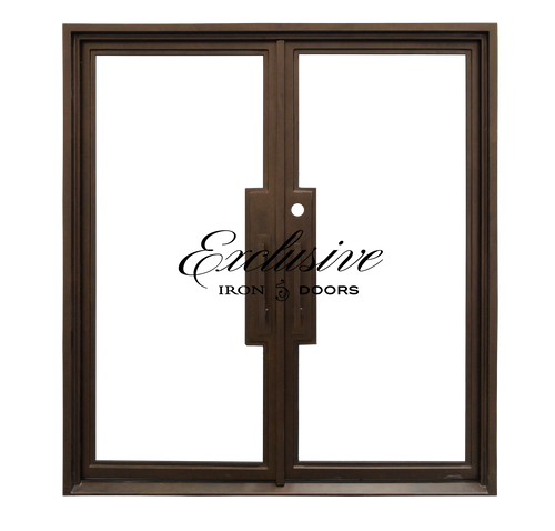 Riva Double No Mullions Steel Door