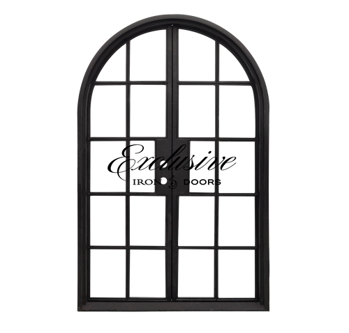 Riva Double Round 10 Lites Steel Door