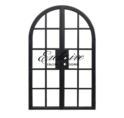 Riva Double Round 10 Lites Steel Door