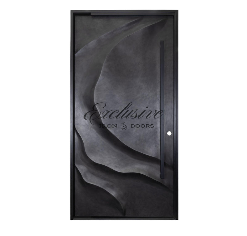 Moon Pivot Iron Door