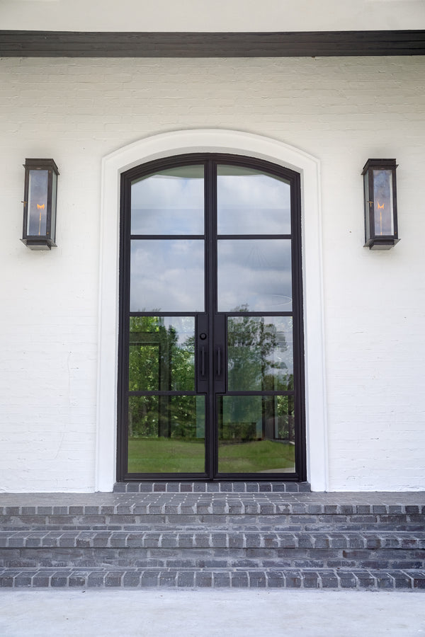 Custom Riva Double Eyebrow 4 Lite Steel Door