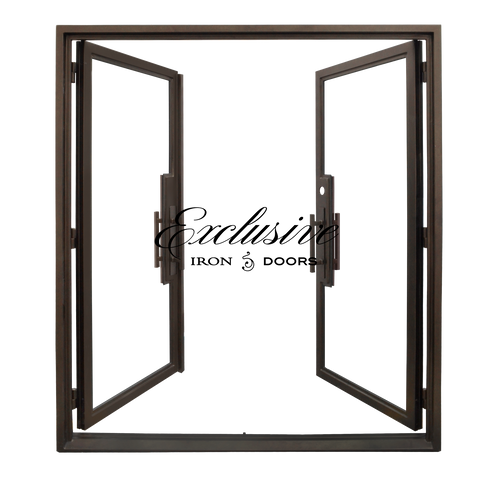 Riva Double No Mullions Steel Door