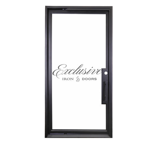 Riva slim edge pivot Iron Door