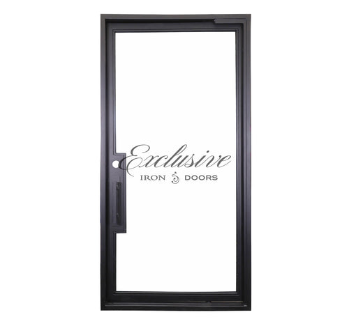 Riva slim edge pivot Iron Door