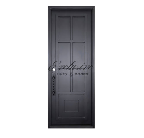Custom Solid Eleanor Single Iron Door