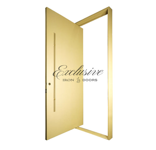 Solid Gold Pivot Iron Door