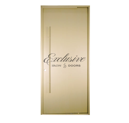 Solid Gold Pivot Iron Door