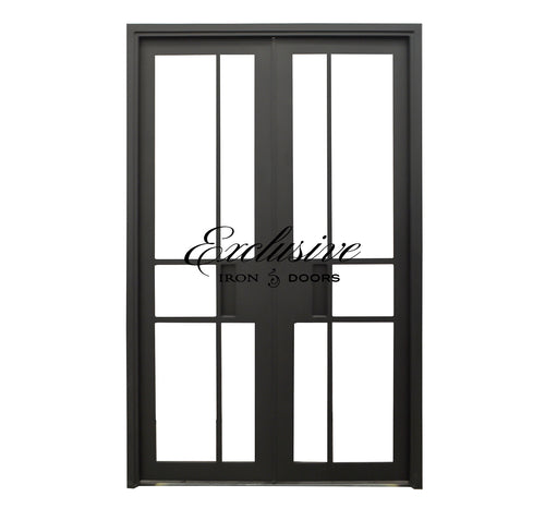 Crosby Double Square Iron Door