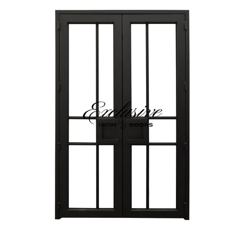 Crosby Double Square Iron Door
