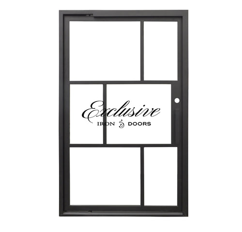 Riva Asymmetrical Pivot Iron Door