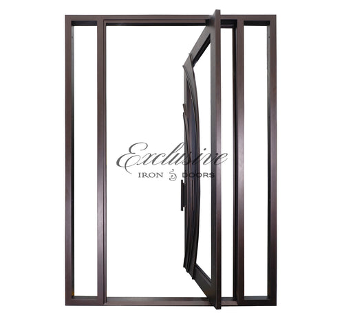 Webb Pivot Iron Door