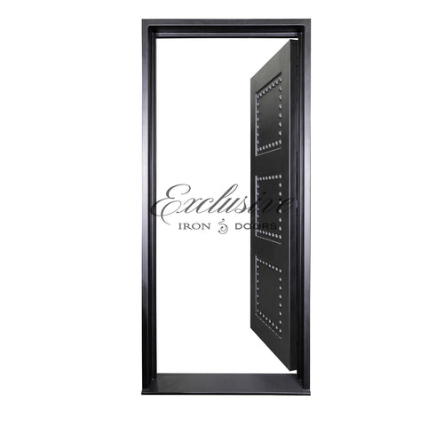 Xavier Solid Single Square Iron Door