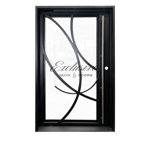 Custom Art Pivot Iron Door