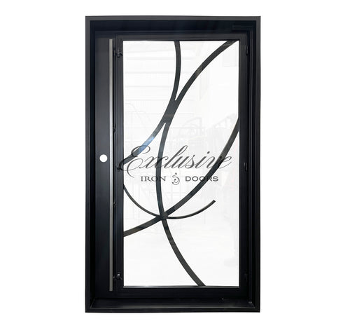 Custom Art Pivot Iron Door