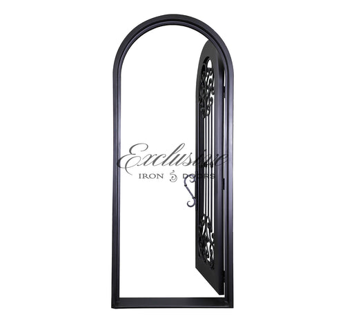 Custom Baseview Single Round Iron Door