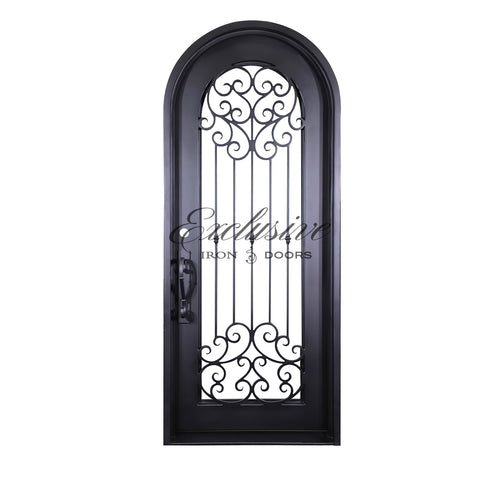 Custom Baseview Single Round Iron Door