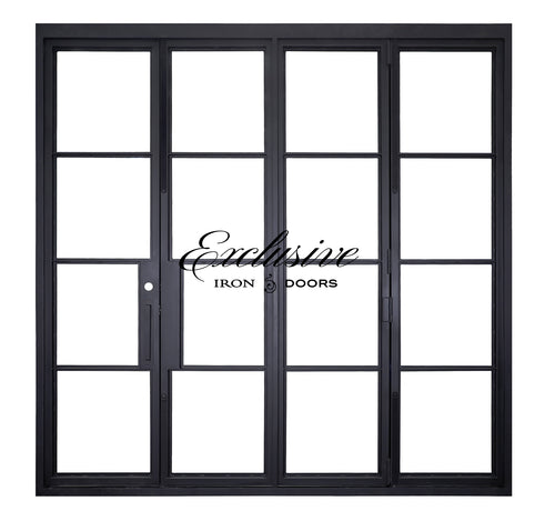 Riva Bifold Pivot 4-Panel Steel Door