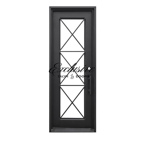 Camille Slim Single Square Iron Door