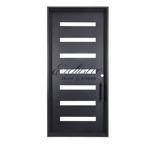 Custom Alison Single Square Iron Door