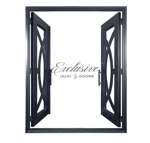 Custom Tarpey Double Square Iron Door