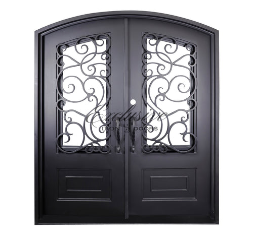 Custom Siloh Double Eyebrow Iron Door