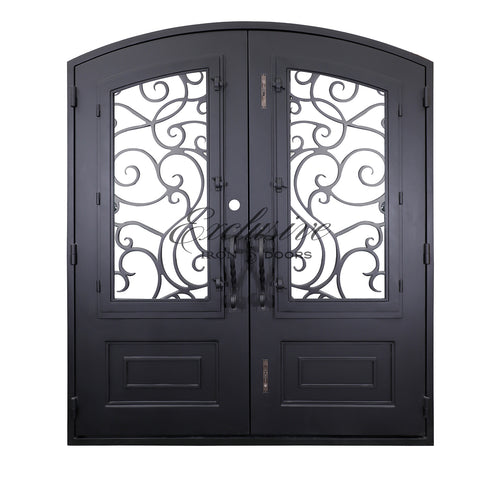 Custom Siloh Double Eyebrow Iron Door