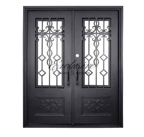 Galveston Double Square Iron Door