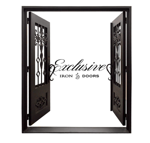 Galveston Double Square Iron Door