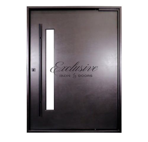 Logan Solid Pivot Iron Door