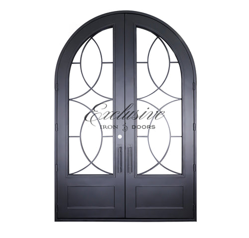 Opal Double Round Iron Door